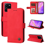 Custodia per telefono in pelle con bottone in metallo con albero della vita Skin Feel, For vivo Y16 / Y02s, For vivo Y35 4G / Y22s / Y22