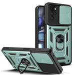 Cover per fotocamera scorrevole Custodia per telefono in TPU + PC, For Motorola Moto G22