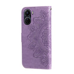 Custodia per telefono in pelle goffrata con fiori a 7 petali, For vivo Y16 / Y02s, For vivo Y35 4G / Y22s / Y22