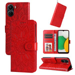 Custodia per telefono in pelle di girasole goffrata, For vivo Y16 / Y02s, For vivo Y35 4G / Y22s / Y22