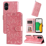 Custodia per telefono in pelle di girasole goffrata, For vivo Y16 / Y02s, For vivo Y35 4G / Y22s / Y22