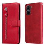 Custodia per telefono in pelle con cerniera in vitello, For vivo Y16 / Y02s, For vivo Y35 4G / Y22s / Y22