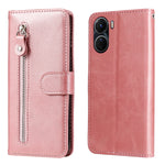 Custodia per telefono in pelle con cerniera in vitello, For vivo Y16 / Y02s, For vivo Y35 4G / Y22s / Y22