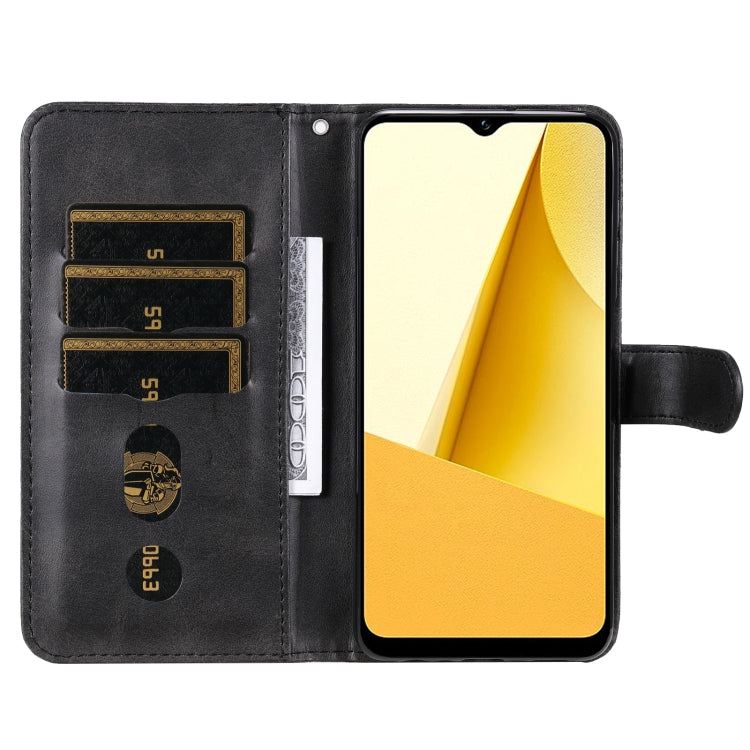 Custodia per telefono in pelle con cerniera in vitello, For vivo Y16 / Y02s, For vivo Y35 4G / Y22s / Y22