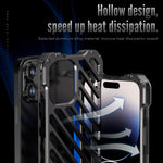 Custodia per telefono con armatura traspirante R-JUST, For iPhone 14, For iPhone 14 Plus, For iPhone 14 Pro, For iPhone 14 Pro Max
