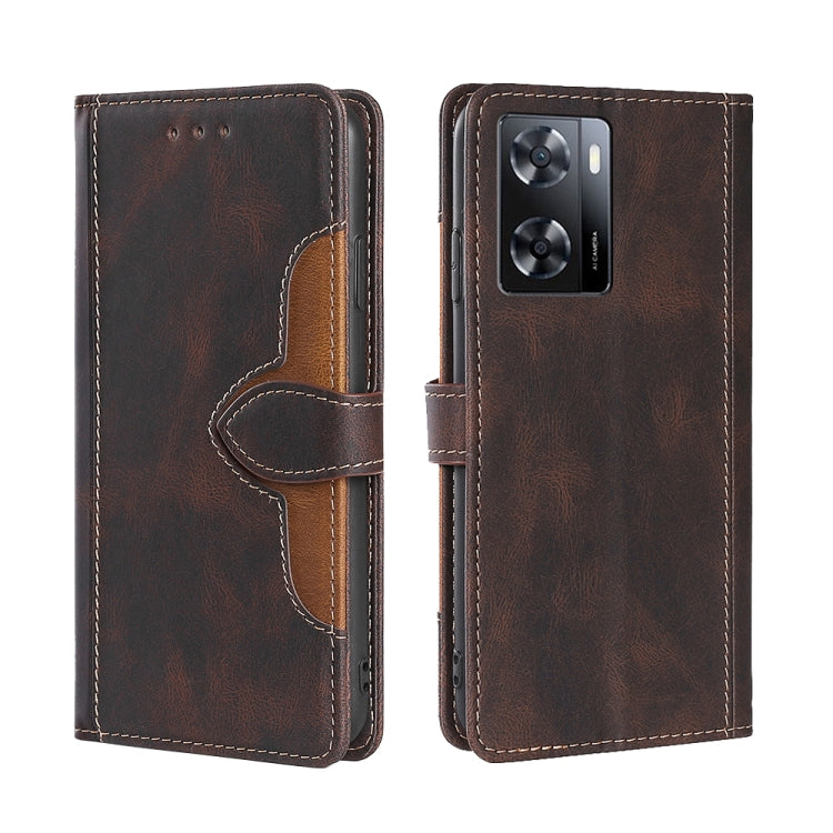 Custodia per telefono in pelle con fibbia magnetica Skin Feel, For OPPO A57s 4G / A57e 4G, For OPPO K10 5G Global, For vivo Y52t, For OnePlus Nord N20 SE 4G