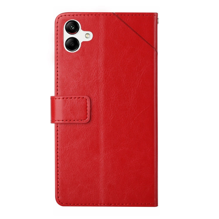 HT01 Cassa del telefono di cuoio di vibrazione del modello a forma di Y, For Samsung Galaxy A04 4G, For Samsung Galaxy A04s, For Samsung Galaxy A23 5G JP Version, For Samsung Galaxy A23e/A23s