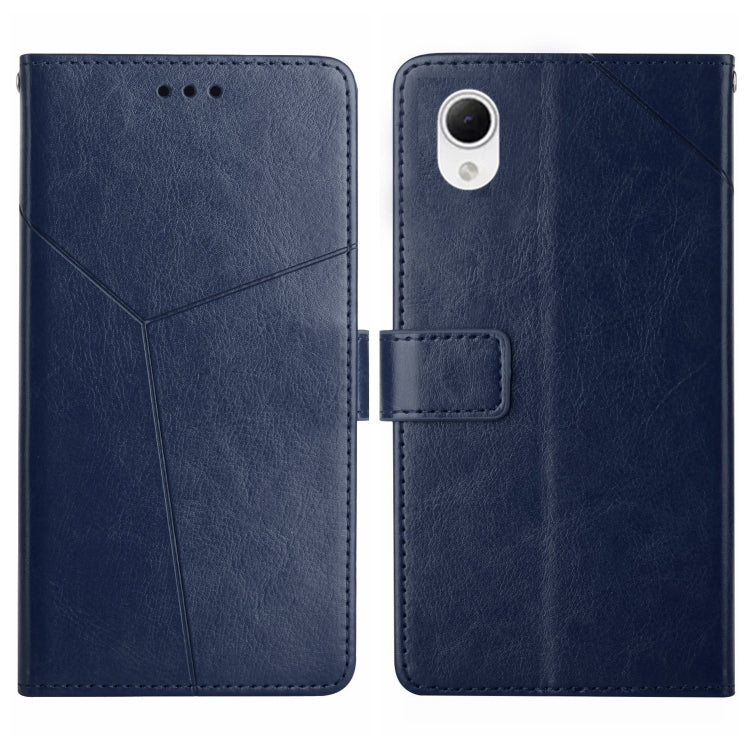HT01 Cassa del telefono di cuoio di vibrazione del modello a forma di Y, For Samsung Galaxy A04 4G, For Samsung Galaxy A04s, For Samsung Galaxy A23 5G JP Version, For Samsung Galaxy A23e/A23s