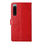HT01 Cassa del telefono di cuoio di vibrazione del modello a forma di Y, For Sony Xperia 5 IV, For vivo X80 Lite/V25 5G, For Honor 70 Pro/70 Pro+, For Motorola Edge 30 Ultra/Moto X30 Pro