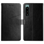 HT01 Cassa del telefono di cuoio di vibrazione del modello a forma di Y, For Sony Xperia 5 IV, For vivo X80 Lite/V25 5G, For Honor 70 Pro/70 Pro+, For Motorola Edge 30 Ultra/Moto X30 Pro