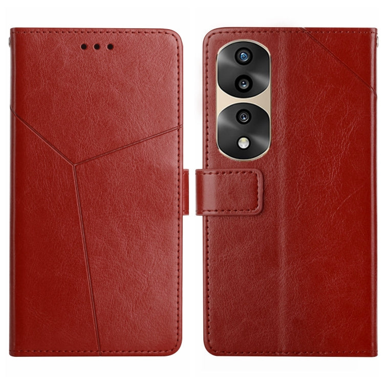 HT01 Cassa del telefono di cuoio di vibrazione del modello a forma di Y, For Sony Xperia 5 IV, For vivo X80 Lite/V25 5G, For Honor 70 Pro/70 Pro+, For Motorola Edge 30 Ultra/Moto X30 Pro