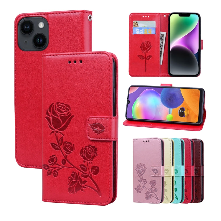 Custodia per telefono in pelle PU con flip in rilievo rosa, For iPhone 14 Plus, For iPhone 14 Pro Max, For iPhone 14 Pro, For iPhone 14