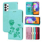 Custodia per telefono in pelle PU con flip in rilievo rosa, For Honor X7/Play 30 Plus, For Samsung Galaxy M33 5G Global, For Samsung Galaxy M53, For Samsung Galaxy A73 5G