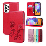 Custodia per telefono in pelle PU con flip in rilievo rosa, For Honor X7/Play 30 Plus, For Samsung Galaxy M33 5G Global, For Samsung Galaxy M53, For Samsung Galaxy A73 5G