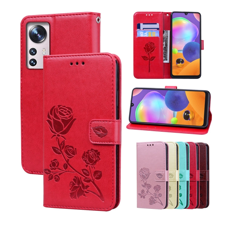Custodia per telefono in pelle PU con flip in rilievo rosa, For Xiaomi 12/12X, For Xiaomi 12 Lite, For Xiaomi 12 Pro, For Xiaomi Redmi Note 11T Pro 5G