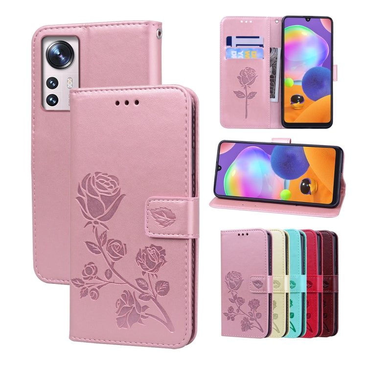 Custodia per telefono in pelle PU con flip in rilievo rosa, For Xiaomi 12/12X, For Xiaomi 12 Lite, For Xiaomi 12 Pro, For Xiaomi Redmi Note 11T Pro 5G