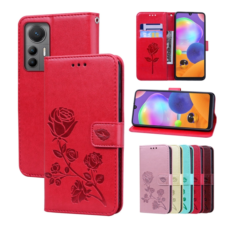 Custodia per telefono in pelle PU con flip in rilievo rosa, For Xiaomi 12/12X, For Xiaomi 12 Lite, For Xiaomi 12 Pro, For Xiaomi Redmi Note 11T Pro 5G