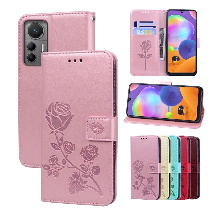 Custodia per telefono in pelle PU con flip in rilievo rosa, For Xiaomi 12/12X, For Xiaomi 12 Lite, For Xiaomi 12 Pro, For Xiaomi Redmi Note 11T Pro 5G