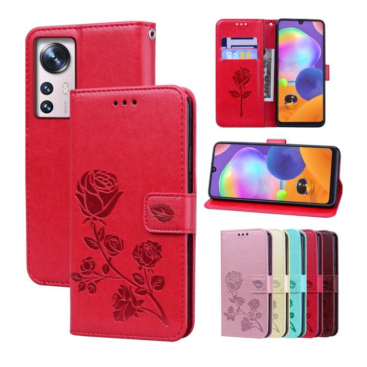 Custodia per telefono in pelle PU con flip in rilievo rosa, For Xiaomi 12/12X, For Xiaomi 12 Lite, For Xiaomi 12 Pro, For Xiaomi Redmi Note 11T Pro 5G