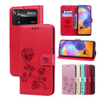 Custodia per telefono in pelle PU con flip in rilievo rosa, For Xiaomi Poco M4 Pro 4G, For Xiaomi Poco X4 Pro 5G