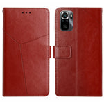 HT01 Cassa del telefono di cuoio di vibrazione del modello a forma di Y, For Xiaomi Poco M5 4G/5G/M4 5G, For Xiaomi Poco M5s, For Xiaomi Redmi A1, For Xiaomi Redmi K50 Ultra/12T/12T Pro