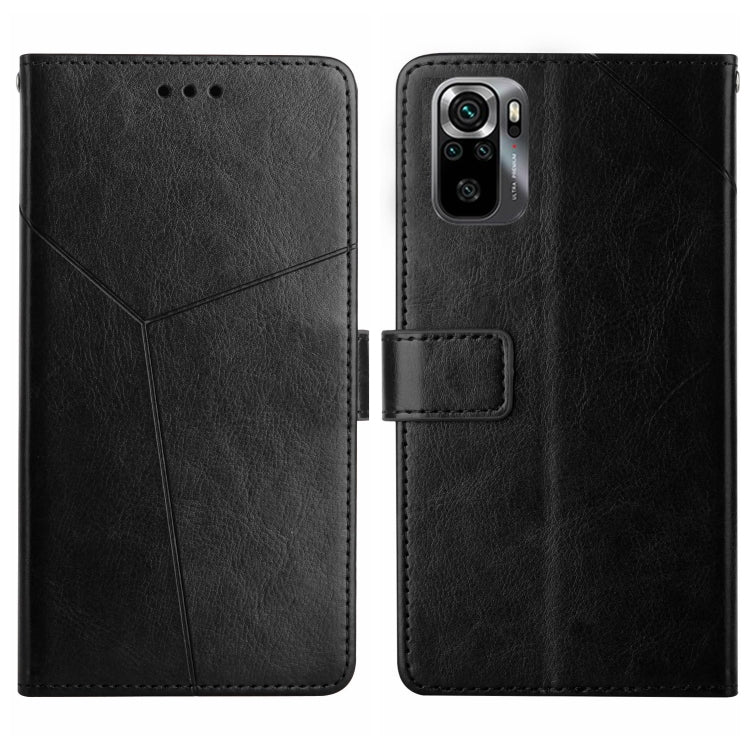 HT01 Cassa del telefono di cuoio di vibrazione del modello a forma di Y, For Xiaomi Poco M5 4G/5G/M4 5G, For Xiaomi Poco M5s, For Xiaomi Redmi A1, For Xiaomi Redmi K50 Ultra/12T/12T Pro