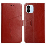 HT01 Cassa del telefono di cuoio di vibrazione del modello a forma di Y, For Xiaomi Poco M5 4G/5G/M4 5G, For Xiaomi Poco M5s, For Xiaomi Redmi A1, For Xiaomi Redmi K50 Ultra/12T/12T Pro