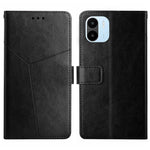 HT01 Cassa del telefono di cuoio di vibrazione del modello a forma di Y, For Xiaomi Poco M5 4G/5G/M4 5G, For Xiaomi Poco M5s, For Xiaomi Redmi A1, For Xiaomi Redmi K50 Ultra/12T/12T Pro
