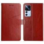 HT01 Cassa del telefono di cuoio di vibrazione del modello a forma di Y, For Xiaomi Poco M5 4G/5G/M4 5G, For Xiaomi Poco M5s, For Xiaomi Redmi A1, For Xiaomi Redmi K50 Ultra/12T/12T Pro