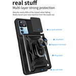 Cover per fotocamera scorrevole Design Custodia per telefono in TPU + PC, For Xiaomi 12T, For Xiaomi Redmi A1 4G, For Motorola Moto G22, For OPPO Reno8 5G