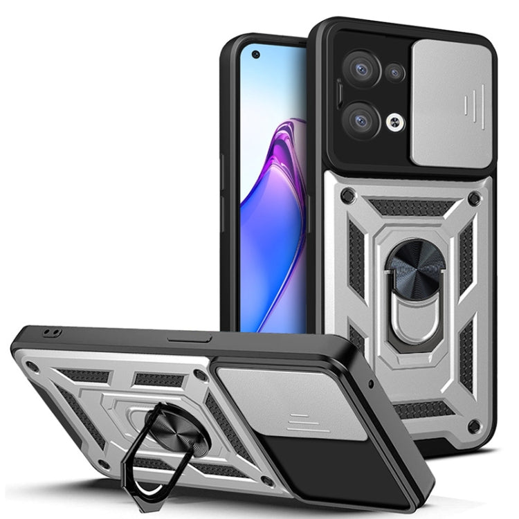 Cover per fotocamera scorrevole Design Custodia per telefono in TPU + PC, For Xiaomi 12T, For Xiaomi Redmi A1 4G, For Motorola Moto G22, For OPPO Reno8 5G