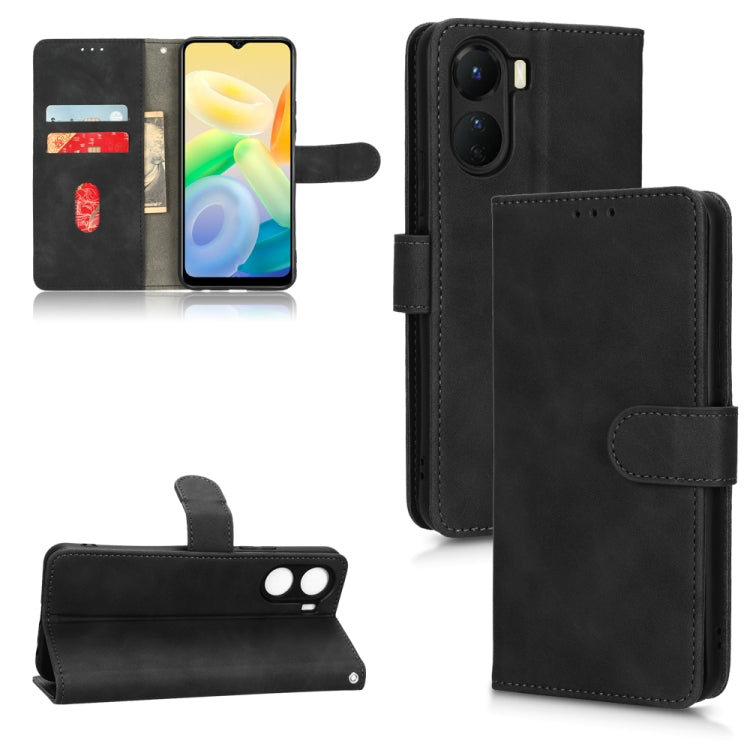 Custodia per telefono in pelle con vibrazione magnetica Skin Feel, For vivo Y16 4G, For Xiaomi Redmi A1 4G, For Honor 70 5G