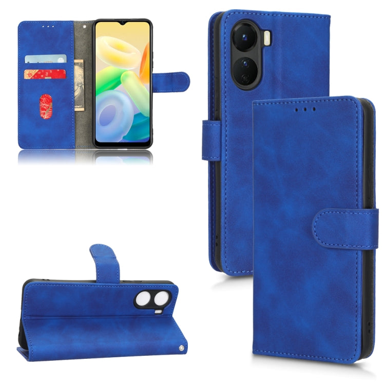 Custodia per telefono in pelle con vibrazione magnetica Skin Feel, For vivo Y16 4G, For Xiaomi Redmi A1 4G, For Honor 70 5G