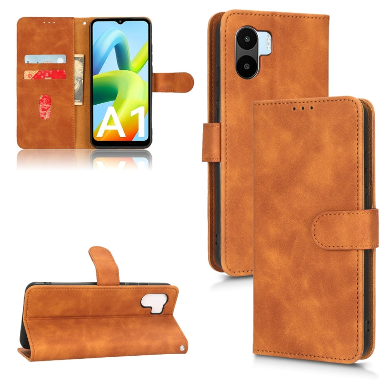 Custodia per telefono in pelle con vibrazione magnetica Skin Feel, For vivo Y16 4G, For Xiaomi Redmi A1 4G, For Honor 70 5G
