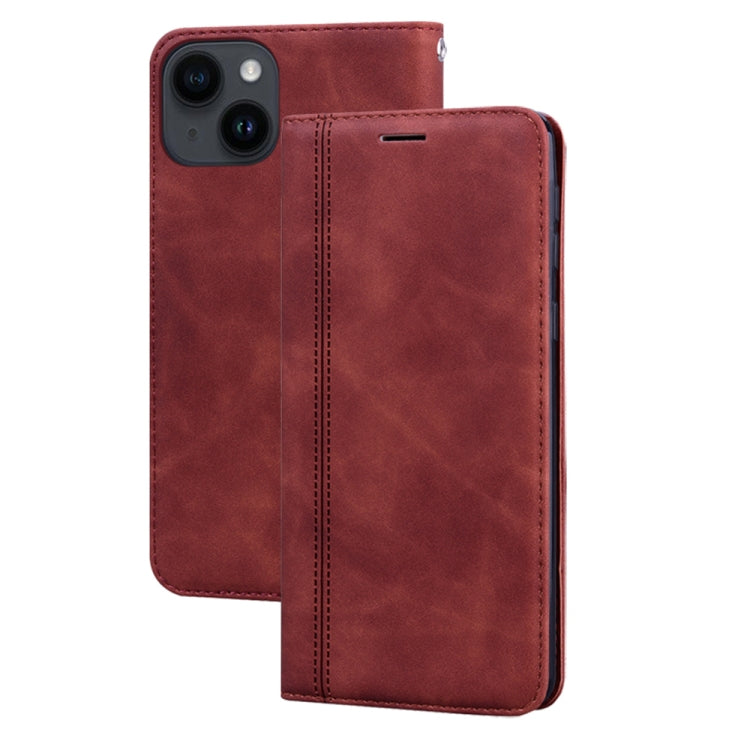 Custodia per telefono in PU con vibrazione orizzontale magnetica aziendale smerigliata, For iPhone 14 Plus, For iPhone 14 Pro Max, For iPhone 14 Pro, For iPhone 14