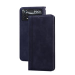 Custodia per telefono in PU con vibrazione orizzontale magnetica aziendale smerigliata, For Xiaomi Poco M4 Pro 4G, For Xiaomi Poco X4 Pro 5G