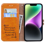 Custodia per telefono in pelle con texture in cera d'olio, For iPhone 14 Plus, For iPhone 14 Pro Max, For iPhone 14 Pro, For iPhone 14, For Honor X7/Play 30 Plus, For Samsung Galaxy M33 5G Global