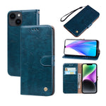 Custodia per telefono in pelle con texture in cera d'olio, For iPhone 14 Plus, For iPhone 14 Pro Max, For iPhone 14 Pro, For iPhone 14, For Honor X7/Play 30 Plus, For Samsung Galaxy M33 5G Global