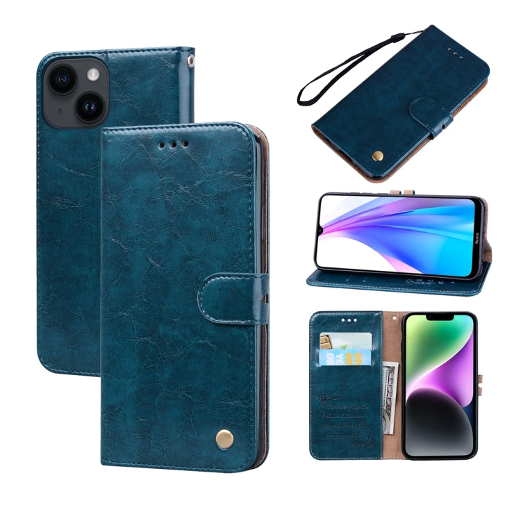 Custodia per telefono in pelle con texture in cera d'olio, For iPhone 14 Plus, For iPhone 14 Pro Max, For iPhone 14 Pro, For iPhone 14, For Honor X7/Play 30 Plus, For Samsung Galaxy M33 5G Global