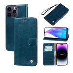Custodia per telefono in pelle con texture in cera d'olio, For iPhone 14 Plus, For iPhone 14 Pro Max, For iPhone 14 Pro, For iPhone 14, For Honor X7/Play 30 Plus, For Samsung Galaxy M33 5G Global
