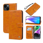 Custodia per telefono in pelle con texture in cera d'olio, For iPhone 14 Plus, For iPhone 14 Pro Max, For iPhone 14 Pro, For iPhone 14, For Honor X7/Play 30 Plus, For Samsung Galaxy M33 5G Global