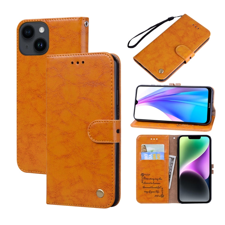 Custodia per telefono in pelle con texture in cera d'olio, For iPhone 14 Plus, For iPhone 14 Pro Max, For iPhone 14 Pro, For iPhone 14, For Honor X7/Play 30 Plus, For Samsung Galaxy M33 5G Global