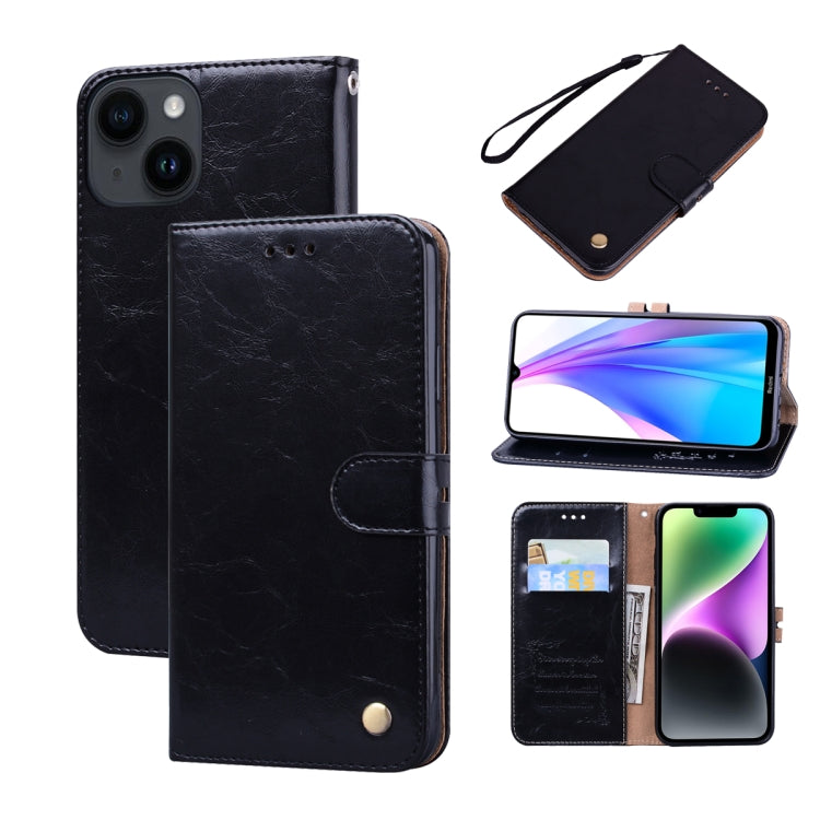 Custodia per telefono in pelle con texture in cera d'olio, For iPhone 14 Plus, For iPhone 14 Pro Max, For iPhone 14 Pro, For iPhone 14, For Honor X7/Play 30 Plus, For Samsung Galaxy M33 5G Global