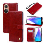 Custodia per telefono in pelle con texture in cera d'olio, For iPhone 14 Plus, For iPhone 14 Pro Max, For iPhone 14 Pro, For iPhone 14, For Honor X7/Play 30 Plus, For Samsung Galaxy M33 5G Global