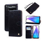 Custodia per telefono in pelle con texture in cera d'olio, For Samsung Galaxy M53, For Samsung Galaxy A73 5G, For Xiaomi Poco M4 Pro 4G, For Xiaomi Poco X4 Pro 5G