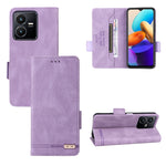 Custodia per telefono in pelle con chiusura magnetica, For vivo Y22s / Y35, For Xiaomi Redmi 10 5G / Note 11E, For Motorola Edge X30 / Edge 30 Pro / Edge+ 2022, For Sharp Aquos Sense 7