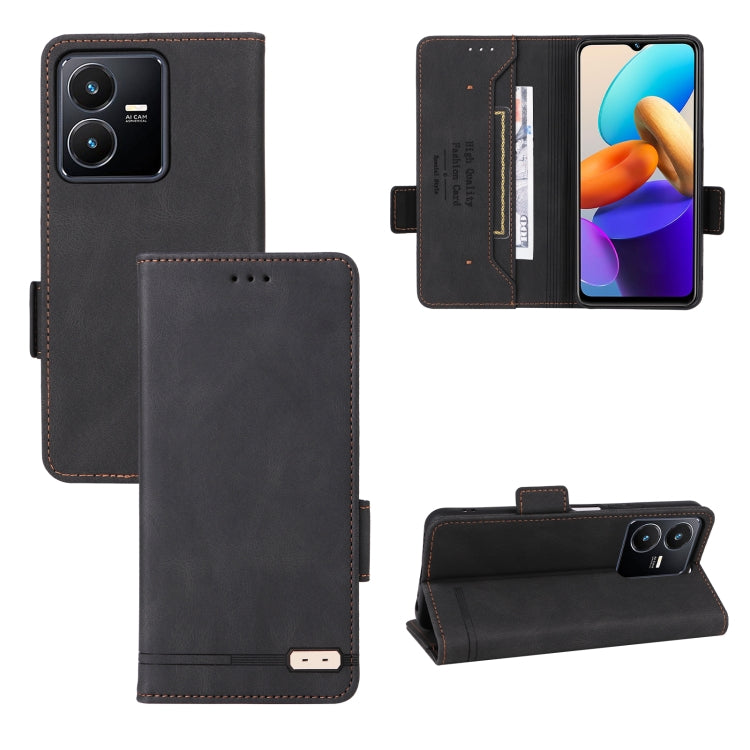 Custodia per telefono in pelle con chiusura magnetica, For vivo Y22s / Y35, For Xiaomi Redmi 10 5G / Note 11E, For Motorola Edge X30 / Edge 30 Pro / Edge+ 2022, For Sharp Aquos Sense 7