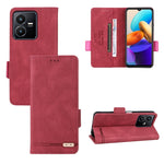 Custodia per telefono in pelle con chiusura magnetica, For vivo Y22s / Y35, For Xiaomi Redmi 10 5G / Note 11E, For Motorola Edge X30 / Edge 30 Pro / Edge+ 2022, For Sharp Aquos Sense 7