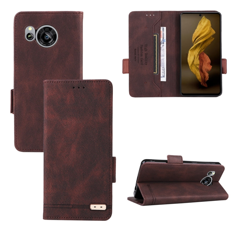 Custodia per telefono in pelle con chiusura magnetica, For vivo Y22s / Y35, For Xiaomi Redmi 10 5G / Note 11E, For Motorola Edge X30 / Edge 30 Pro / Edge+ 2022, For Sharp Aquos Sense 7