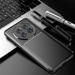 Custodia per cellulare in TPU a foro fine con trama in fibra di carbonio, For Huawei Mate 50 Pro Fine Hole, For Huawei Mate 50 Fine Hole
